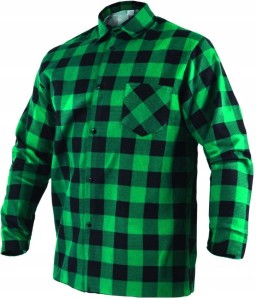 Koszula Flanelowa Zielona Robocza roz. M STALCO