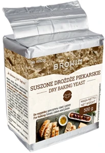 Suszone Piekarskie Drożdże do Chleba 500 g BROWIN