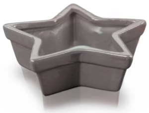 Gwiazda Dekoracyjna Świecznik Tealight Szary 12 cm