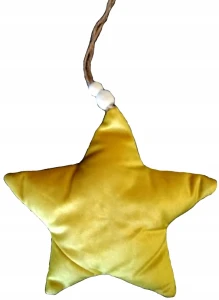 Zawieszka Pluszowa Gwiazdka Żółta Ozdoba 16 cm