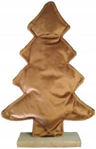 Figurka Pluszowa Choinka Brązowa Ozdoba 36 cm