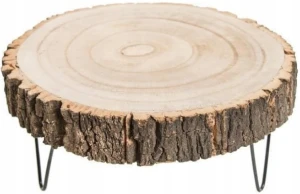 Plaster Drewna na Nóżkach Stroik Dekoracja 25,5 cm