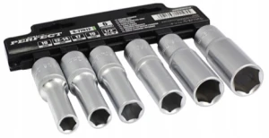 Zestaw Nasadek Długich 6 el 10-19 mm 1/2'' STALCO