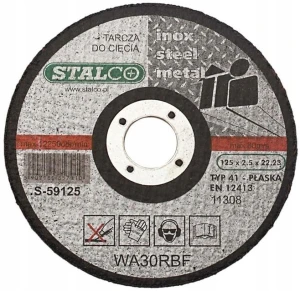 Tarcza do Cięcia Metalu Płaska 115 mm x 1,0 STALCO