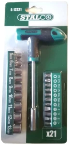 Wkrętak "T" 21 el Zestaw Standard STALCO