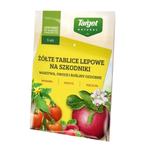 Duże żółte tablice lepowe szklarniowe na ziemiórki TARGET 5szt